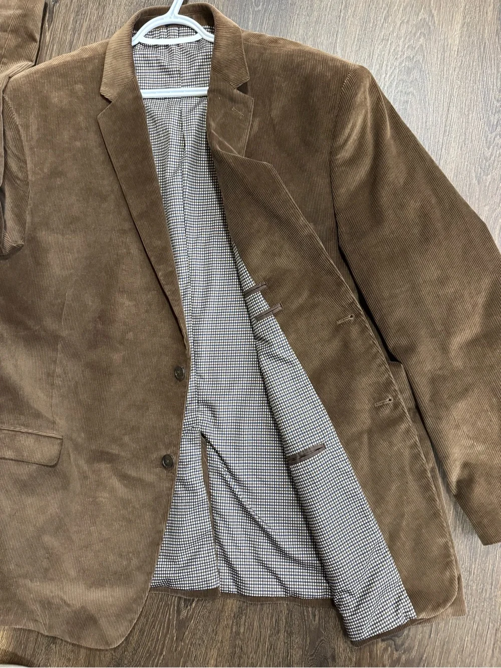 Saddlebred CORDUROY Blazer Mens 54L Cotton Brown Sport Coat Suit Jacket 2 Button